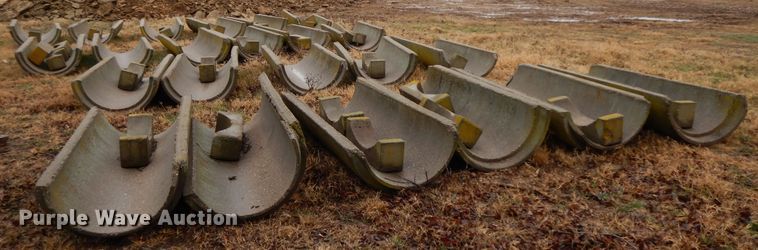 image for item GK9714 Approximately 33 concrete feed troughs