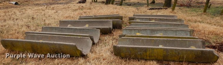 image for item GK9714 Approximately 33 concrete feed troughs