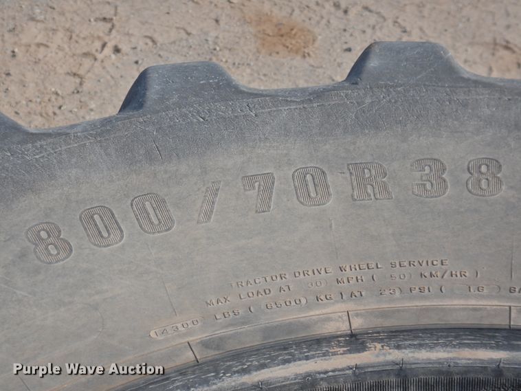 image for item HN9035 (4) Firestone 800/70R38 tires