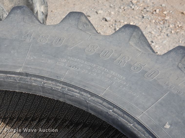 image for item HN9036 (4) Firestone 480/80R50 tires