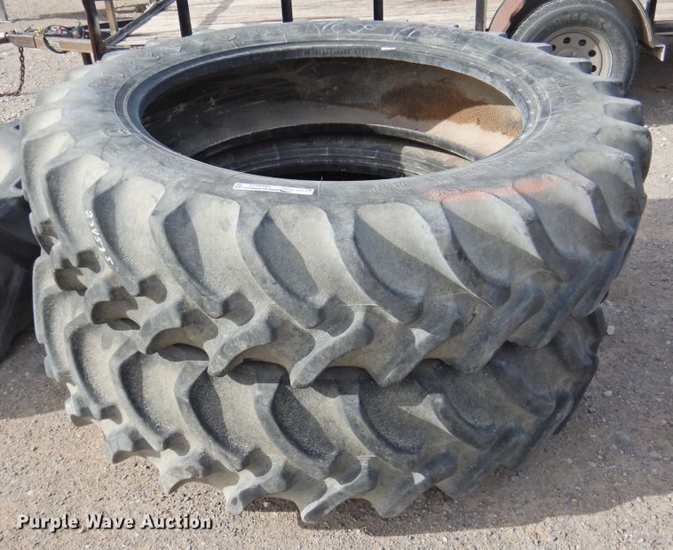 image for item HN9039 (2) Firestone Radial All Traction DT 380/80R38 tires