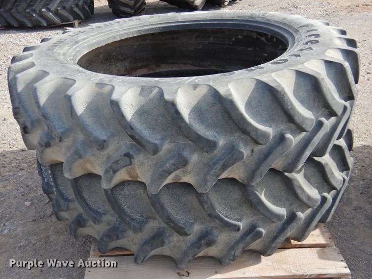 image for item HN9039 (2) Firestone Radial All Traction DT 380/80R38 tires