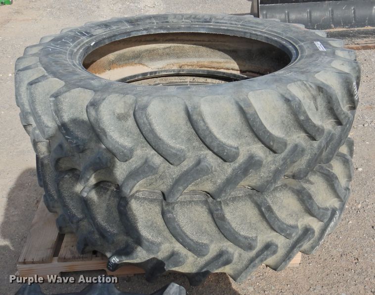 image for item HN9039 (2) Firestone Radial All Traction DT 380/80R38 tires