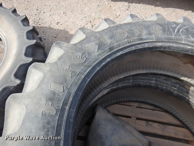 image for item HN9039 (2) Firestone Radial All Traction DT 380/80R38 tires