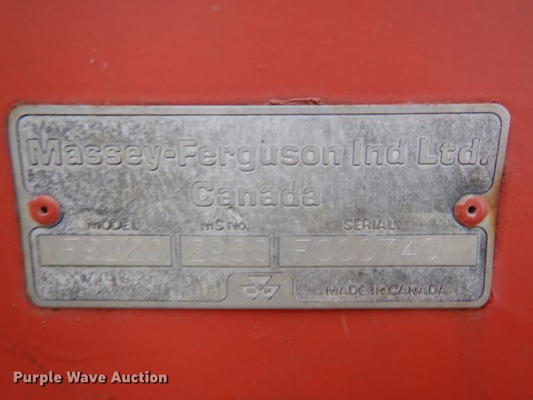 image for item IG9132 1985 Massey-Ferguson 850  RWA combine