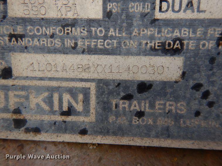 image for item DL2645 1999 Lufkin TF-IRST dry van trailer