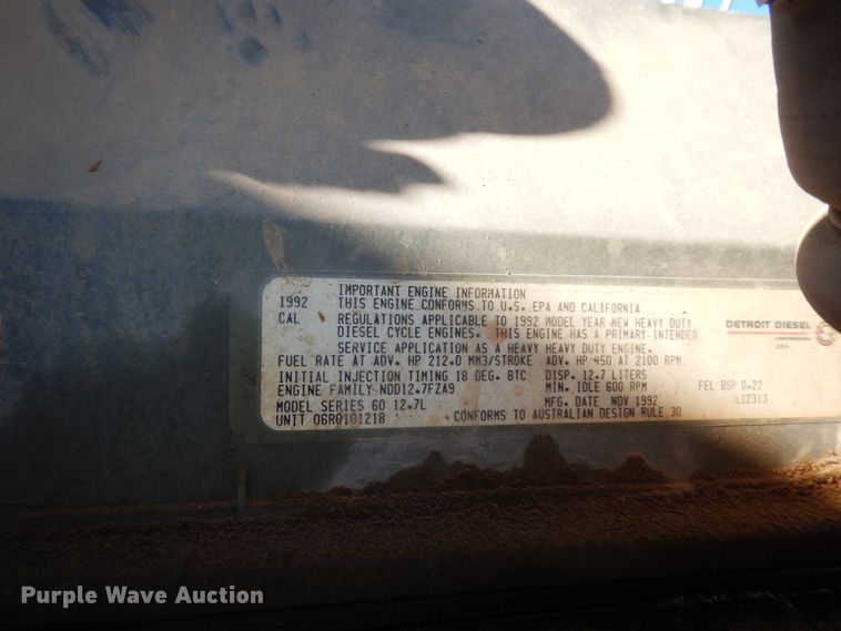 image for item GK9688 1993 Kenworth W900  semi truck