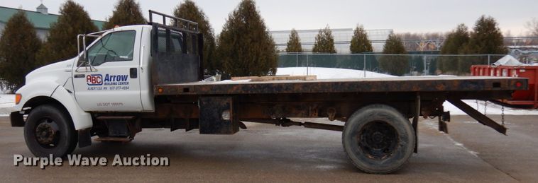 image for item HX9530 2000 Ford F650 dump flatbed truck
