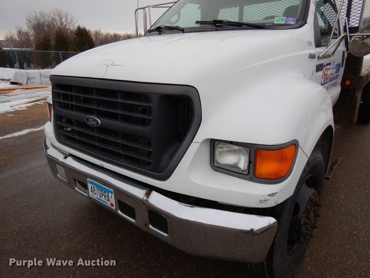 image for item HX9530 2000 Ford F650 dump flatbed truck