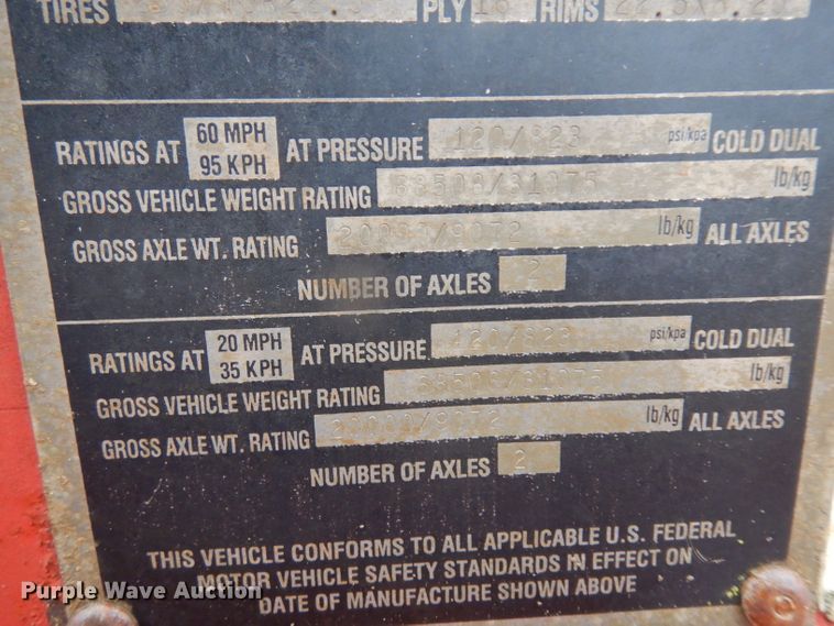 image for item IG9143 2004 Fontaine FLT-7-35HBT  equipment trailer