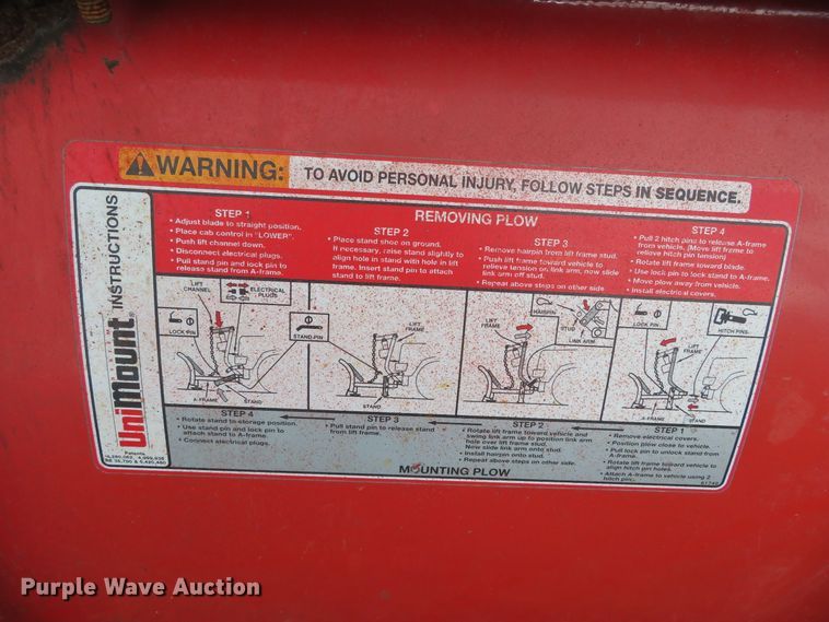 image for item DH0641 Western 62302 snow plow