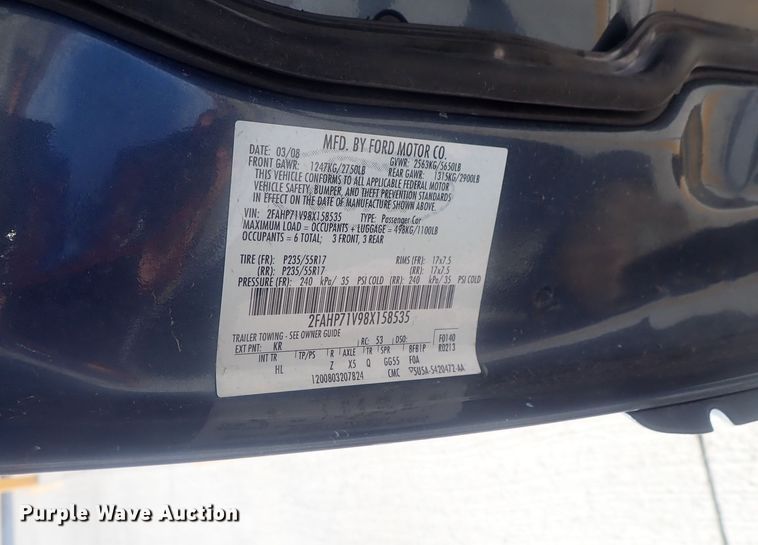 image for item DI7487 2008 Ford Crown Victoria Police Interceptor