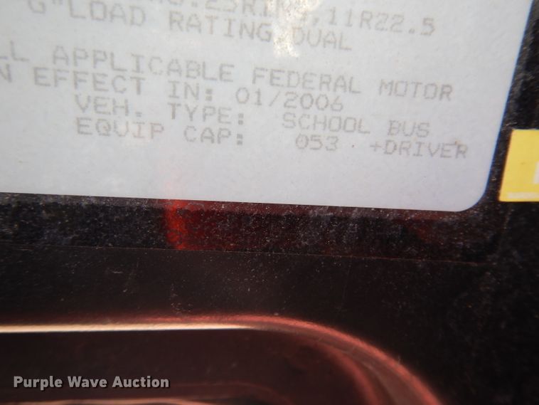 image for item DJ2787 2007 Freightliner  school bus