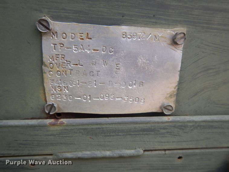 image for item DJ4787 Over-Lowe TP-5A4-DC  light plant