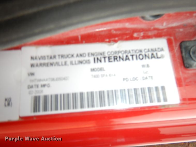 image for item DJ6986 2008 International 7400  dump truck