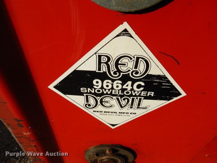 image for item EF9692 Red Devil 9664C snow blower