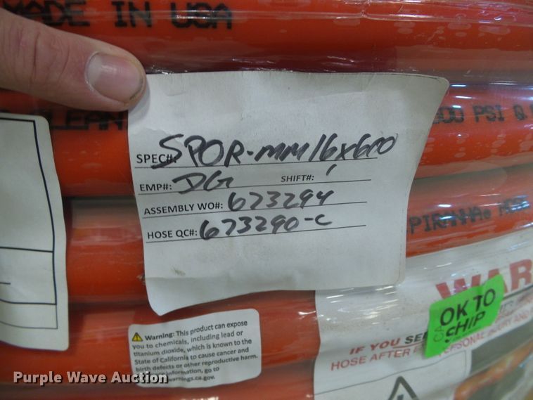 image for item EK9758 Approximately 600' of Piranha sewer cleaning hose