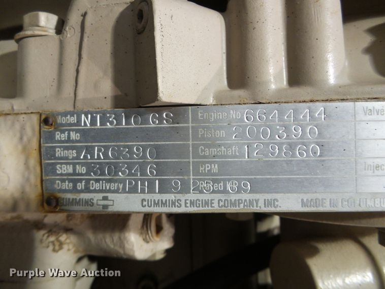 image for item EK9759 Cummins  generator