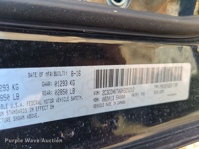 image for item FW9636 2016 Dodge Charger Police