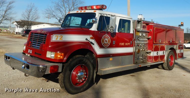 image for item GK9693 1993 International  E-One pumper fire truck