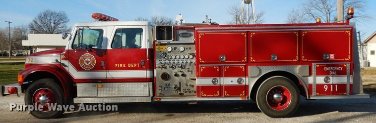 image for item GK9693 1993 International  E-One pumper fire truck