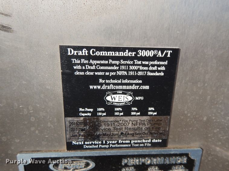 image for item GK9693 1993 International  E-One pumper fire truck