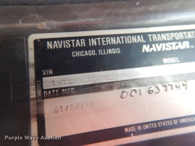 image for item GK9693 1993 International  E-One pumper fire truck