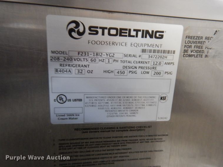 image for item HE9378 Stoetting Peach Wave self-serve frozen yogurt machine