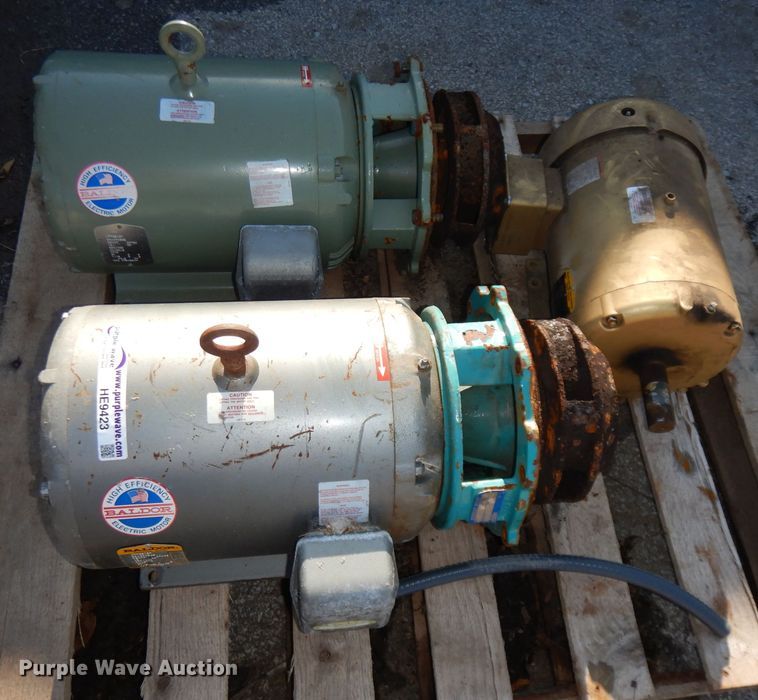 (3) electric pump motors in Olathe, KS | Item HE9423 sold | Purple Wave