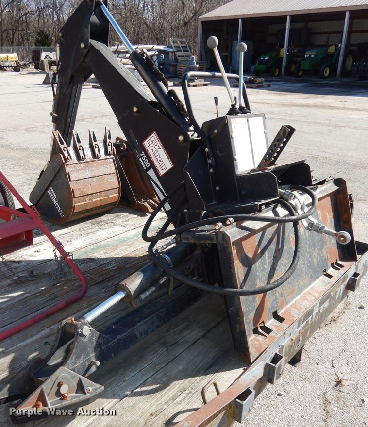 image for item HE9448 2001 Woods Groundbreaker 7500 skid steer backhoe