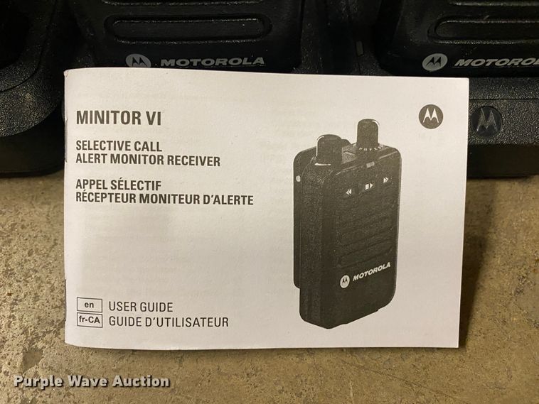 image for item HR9292 (29) Motoroloa Minitor VI alert monitors