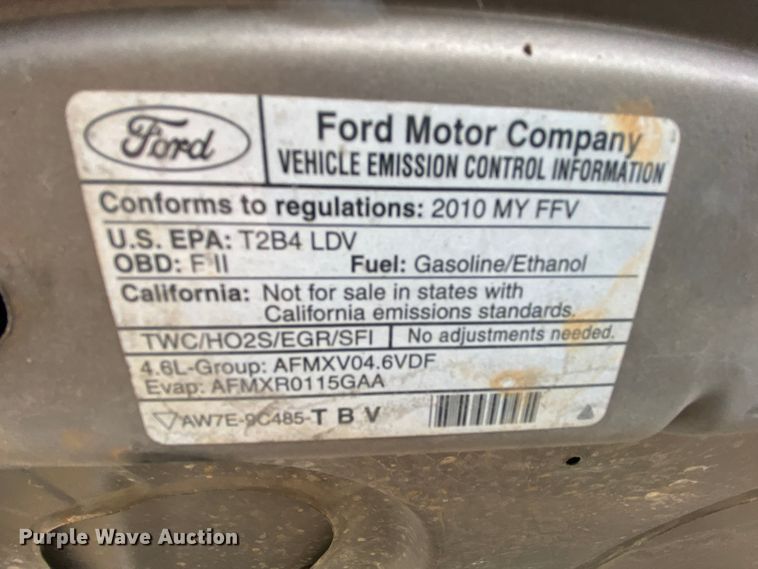 image for item HR9296 2010 Ford Crown Victoria Police Interceptor