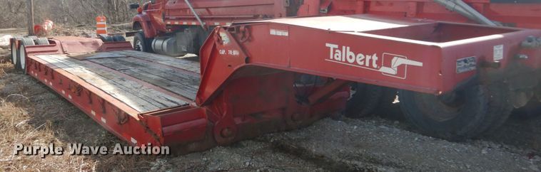 image for item HV9587 2000 Talbert TDW-35SA-HRG-1-T1  lowboy equipment trailer