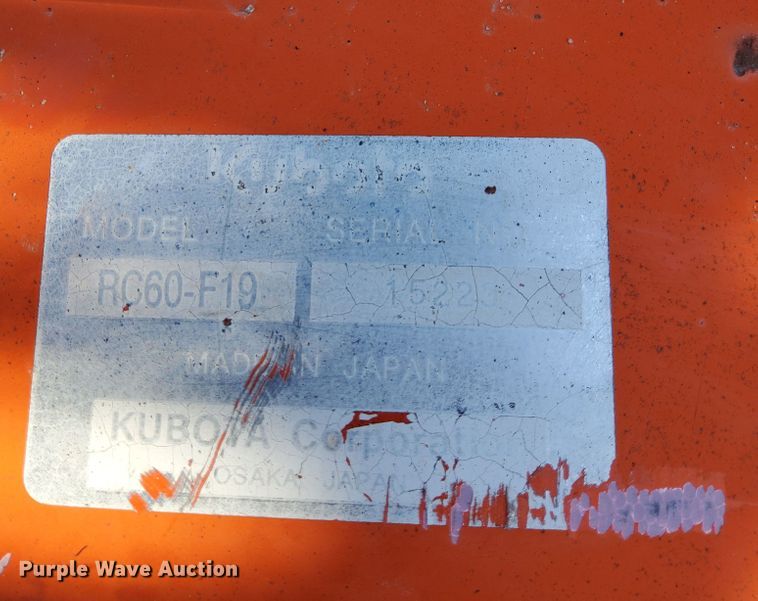 image for item HV9606 Kubota RC60-F29  mower deck