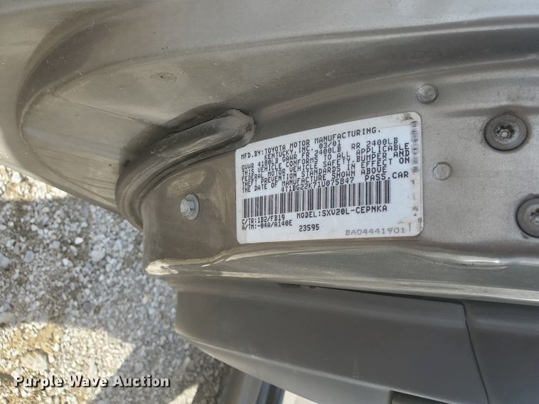 image for item HW9594 2001 Toyota Camry
