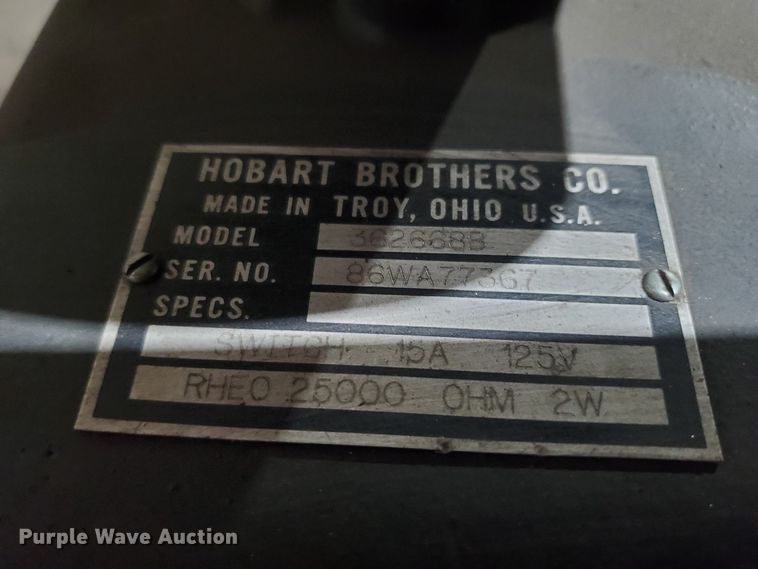 image for item HW9603 Hobart 362668B Tig welder foot pedal