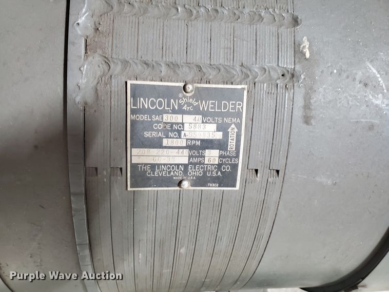 image for item HW9604 Lincoln 300 DC Shield arc welder