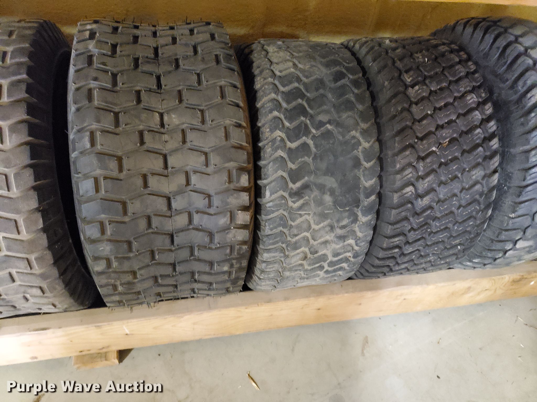 (18) lawn mower tires in Garden City, KS Item HW9616 sold Purple Wave