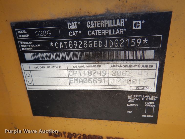 image for item HU9973 2006 Caterpillar 928GZ  wheel loader