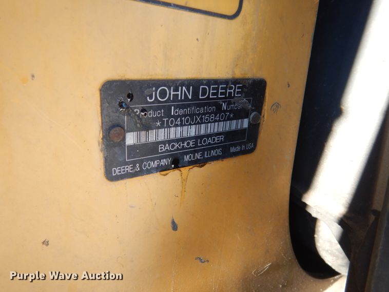 image for item HU9978 2008 John Deere 410J  backhoe