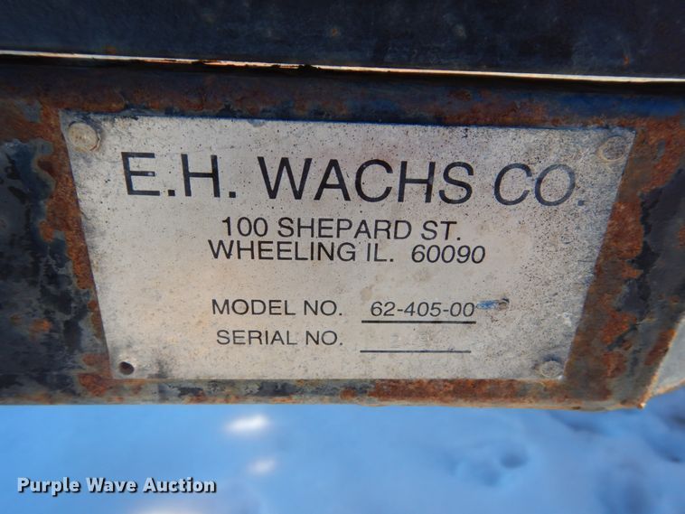 image for item HU9980 E H Wachs 62-405-00 vacuum trailer