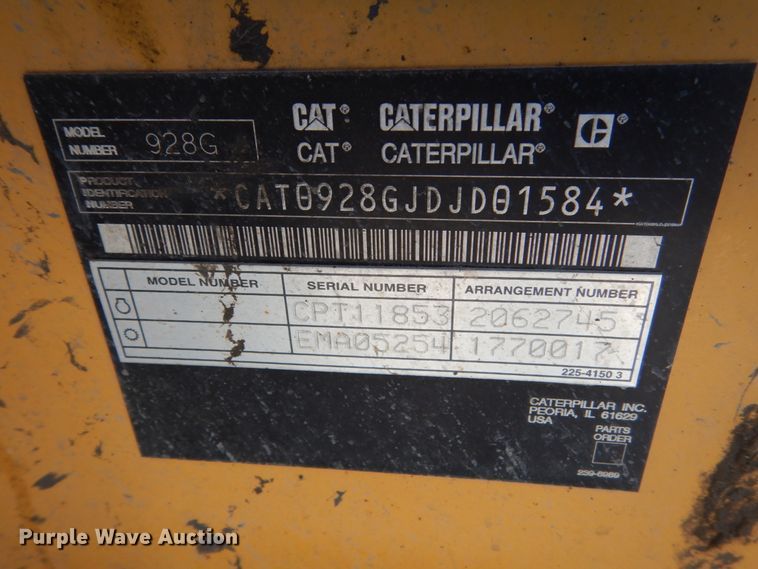 image for item HU9985 Caterpillar 928G  wheel loader