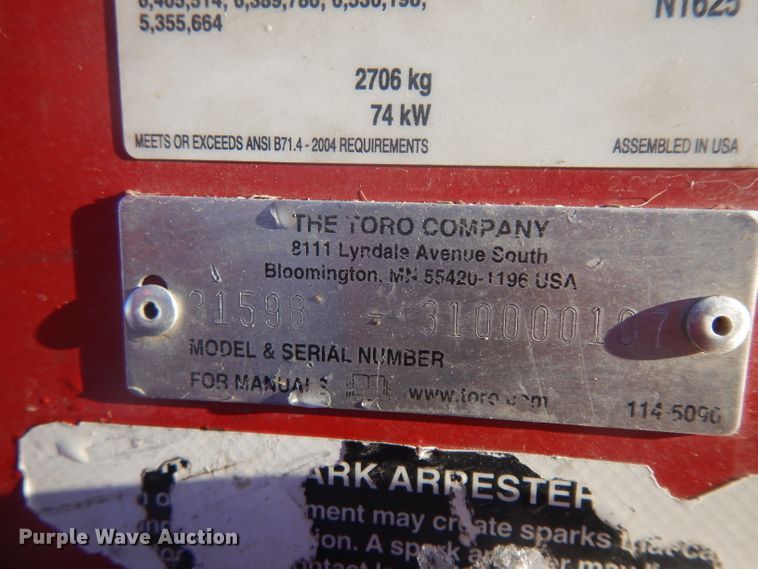 image for item IG9107 2009 Toro 5900D  lawn mower