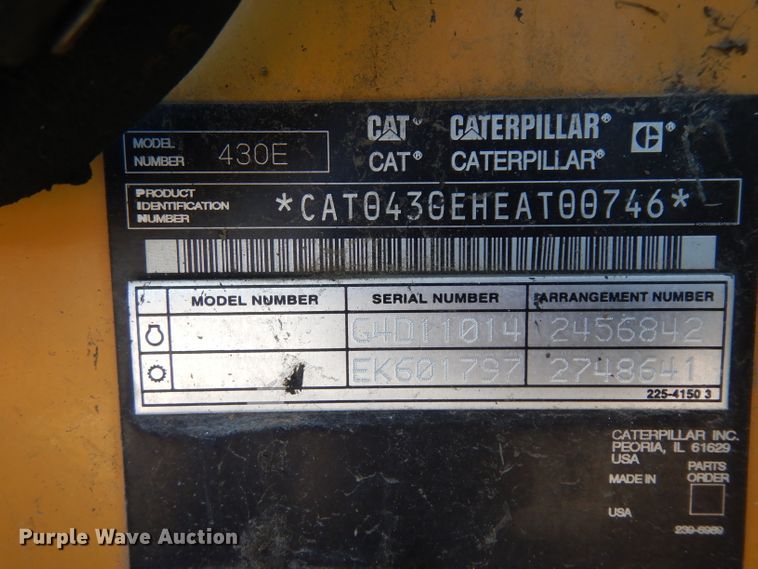 image for item IG9118 2007 Caterpillar 430E  backhoe