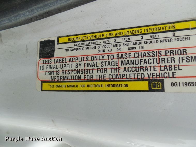 image for item DC2835 2008 Dodge Ram 4500  truck cab and chassis