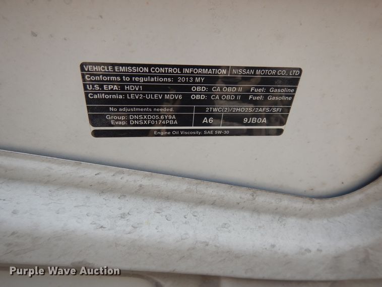 image for item DF5304 2013 Nissan NV2500  van