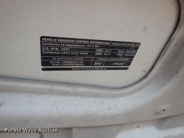 image for item DF5305 2012 Nissan NV2500  van