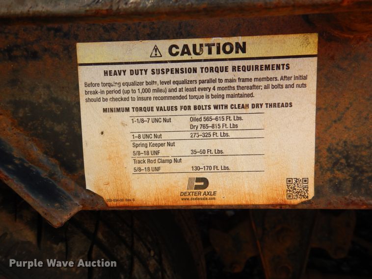 image for item DJ0371 2016 Big Tex 22GN-40  equipment trailer