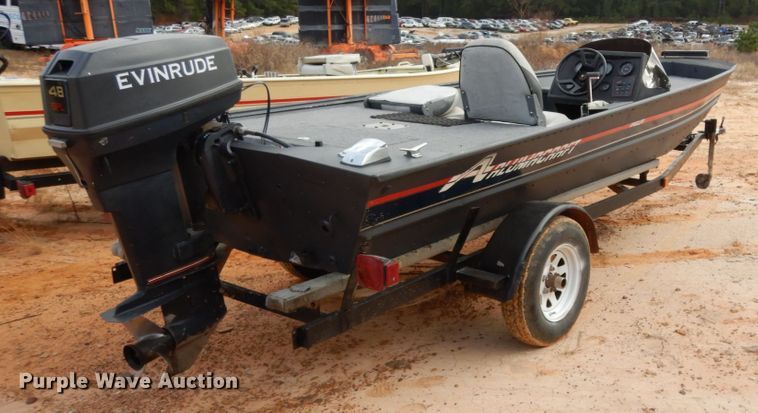 image for item DJ8154 1990 Alumacraft Angler  boat