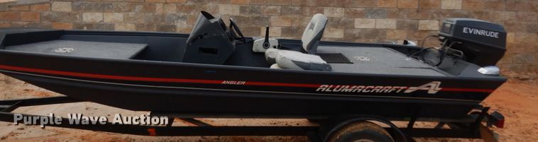 image for item DJ8154 1990 Alumacraft Angler  boat